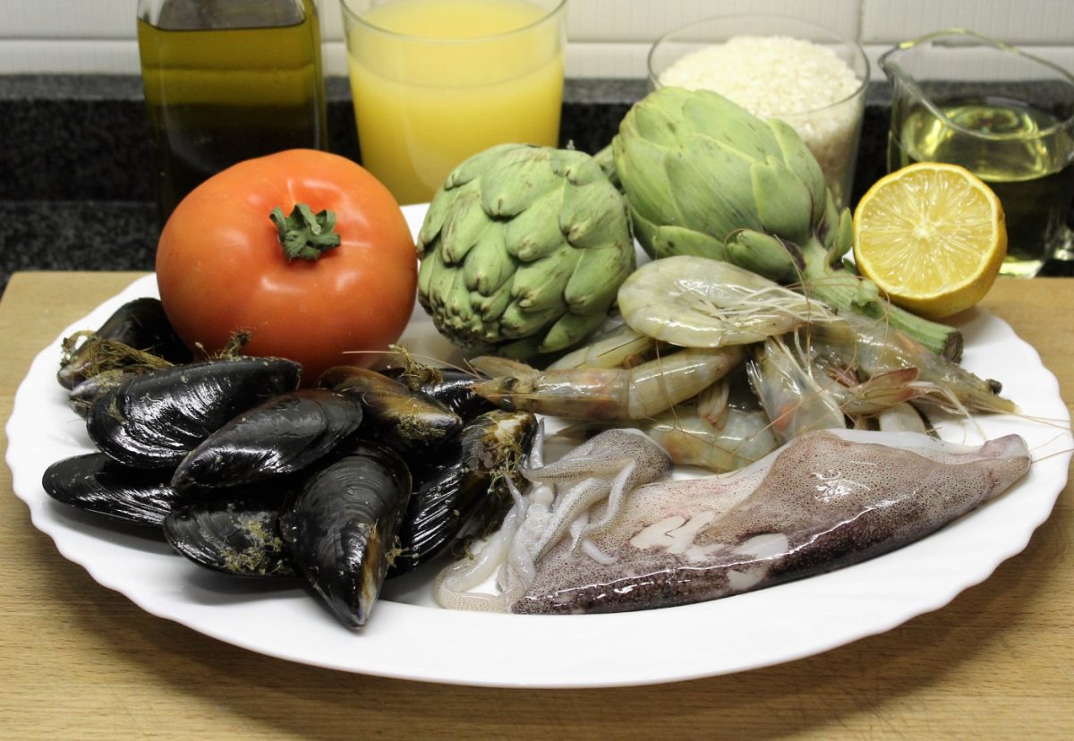 Arroz caldoso con alcachofas: ingredientes