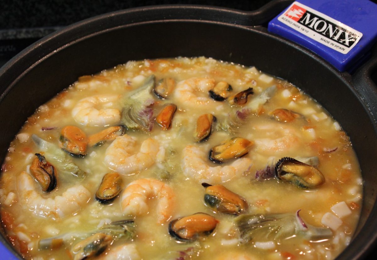 Arroz caldoso con alcachofas paso 9