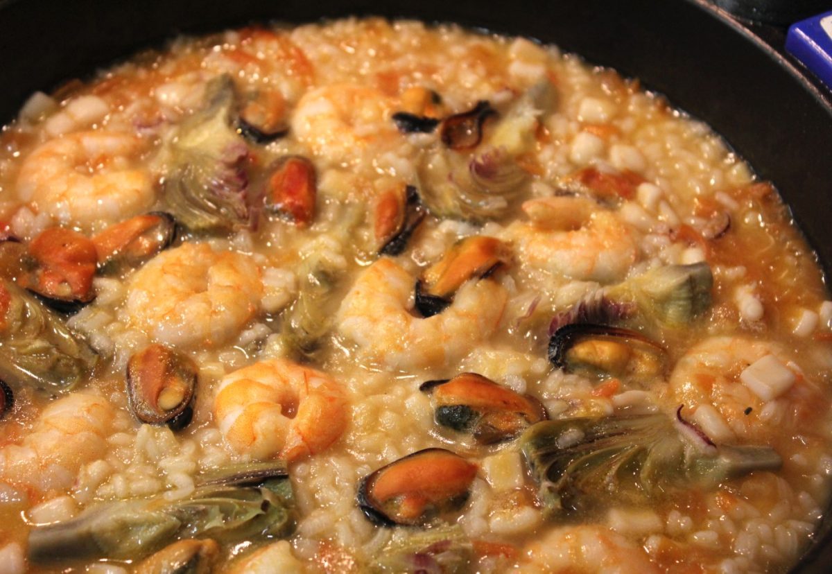 Arroz caldoso con alcachofas paso 10