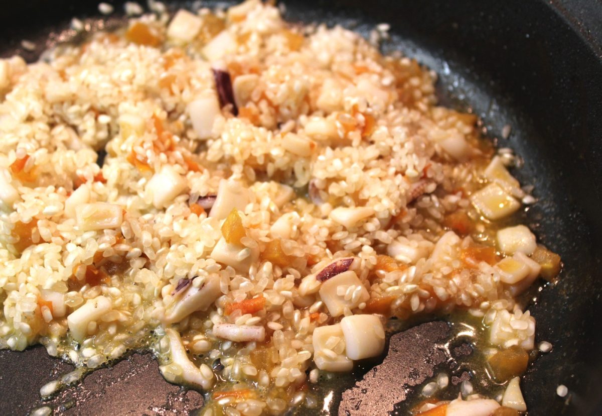 Arroz caldoso con alcachofas paso 6