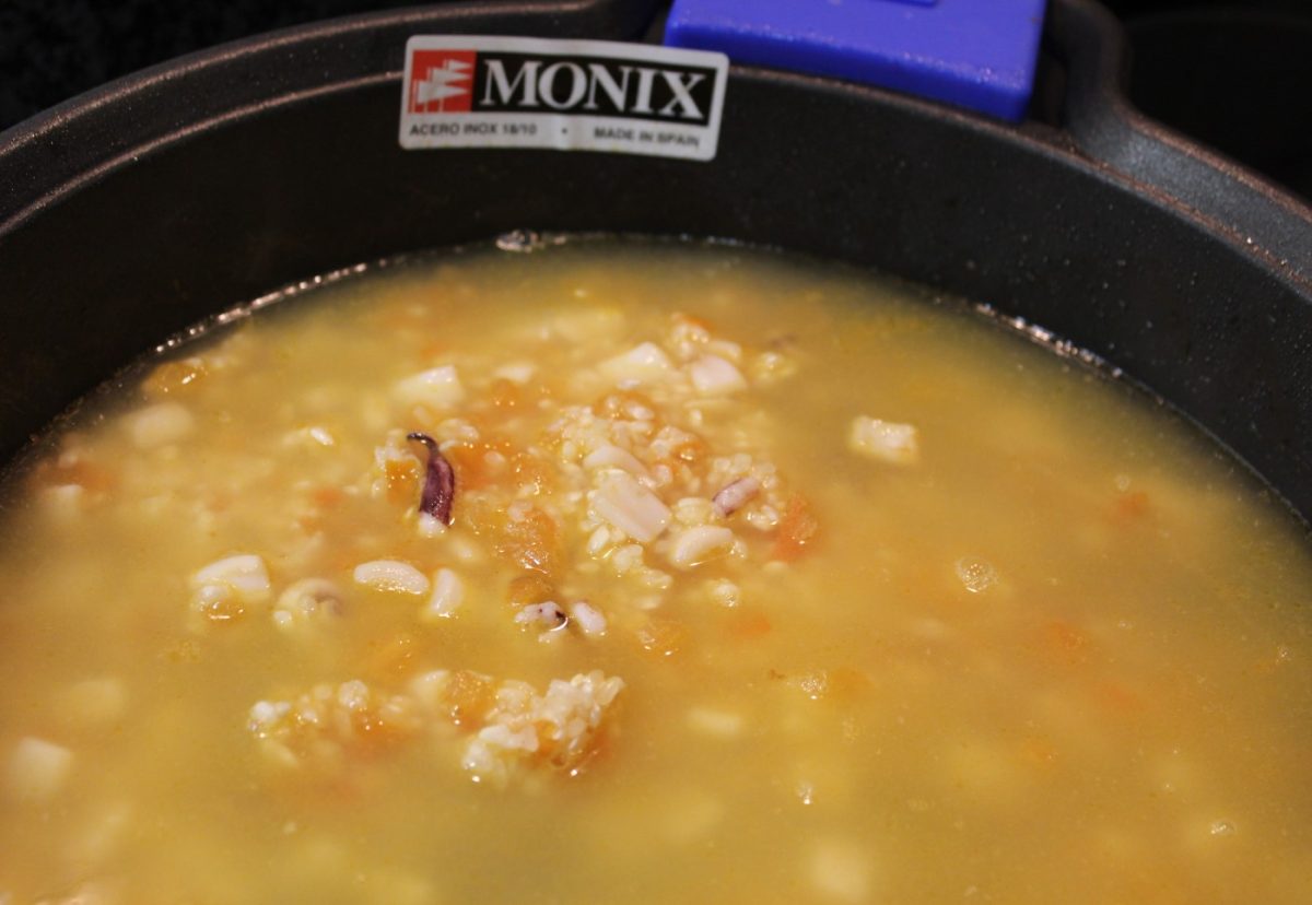 Arroz caldoso con alcachofas paso 7