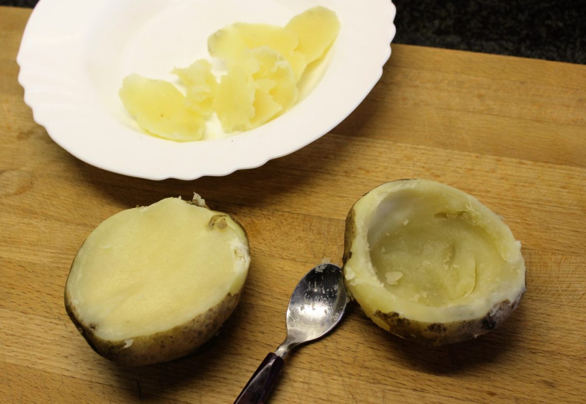 Patatas rellenas de pescado