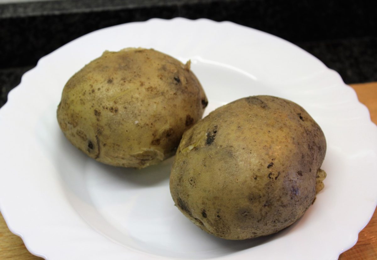 Patatas rellenas de pescado