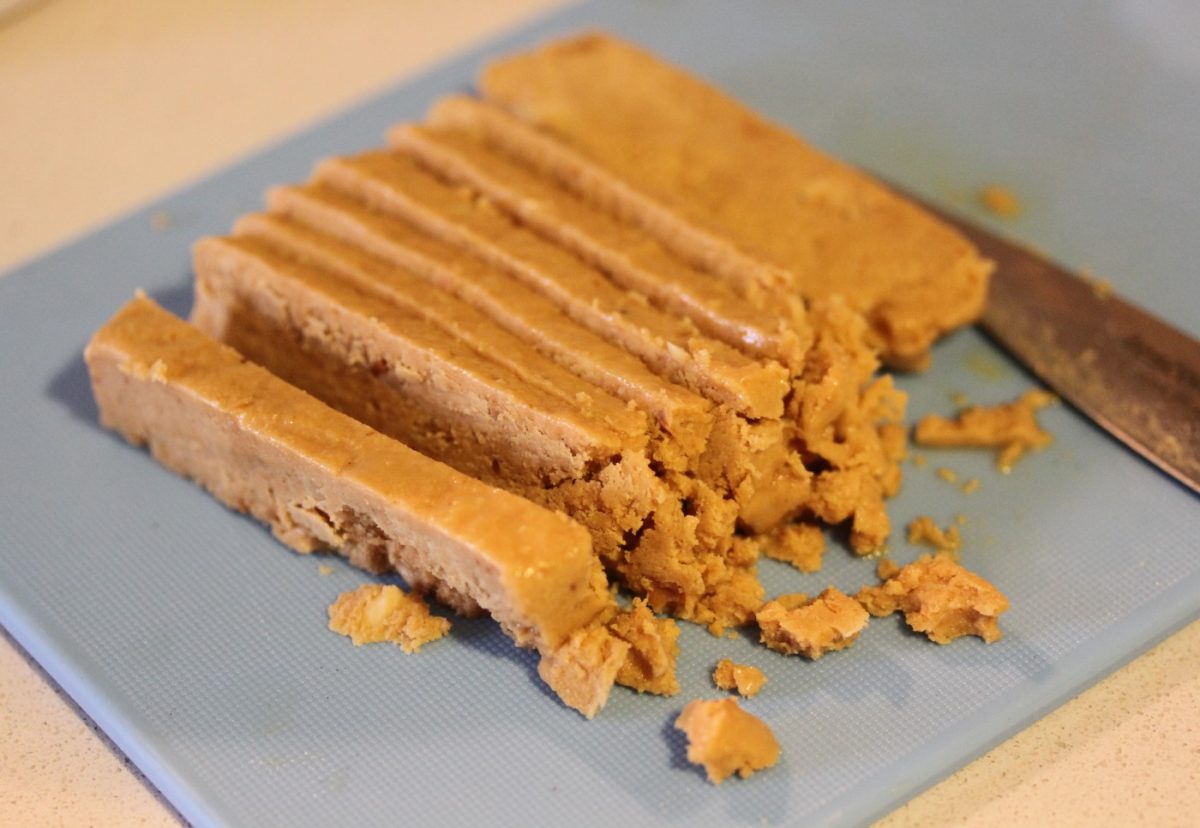 Helado casero de turrón
