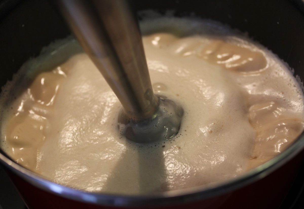 Helado casero de turrón