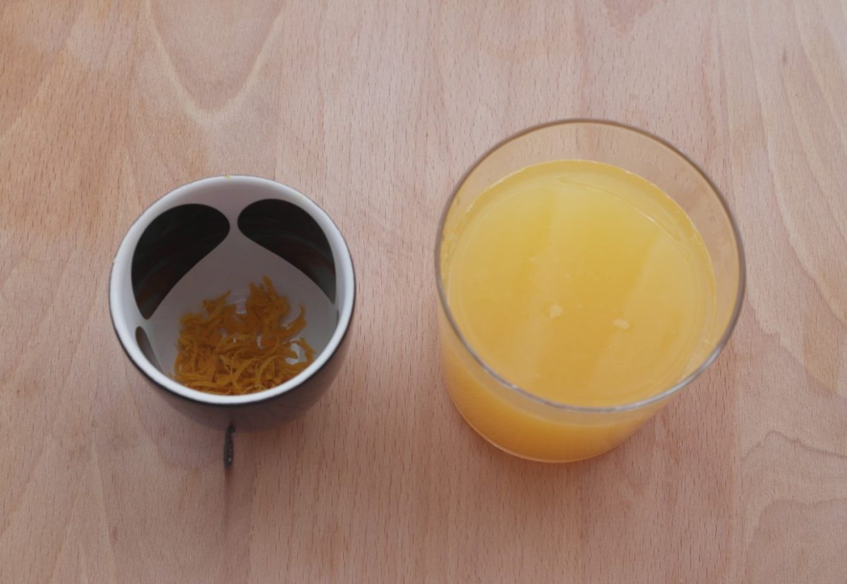 Mousse de chocolate a la naranja