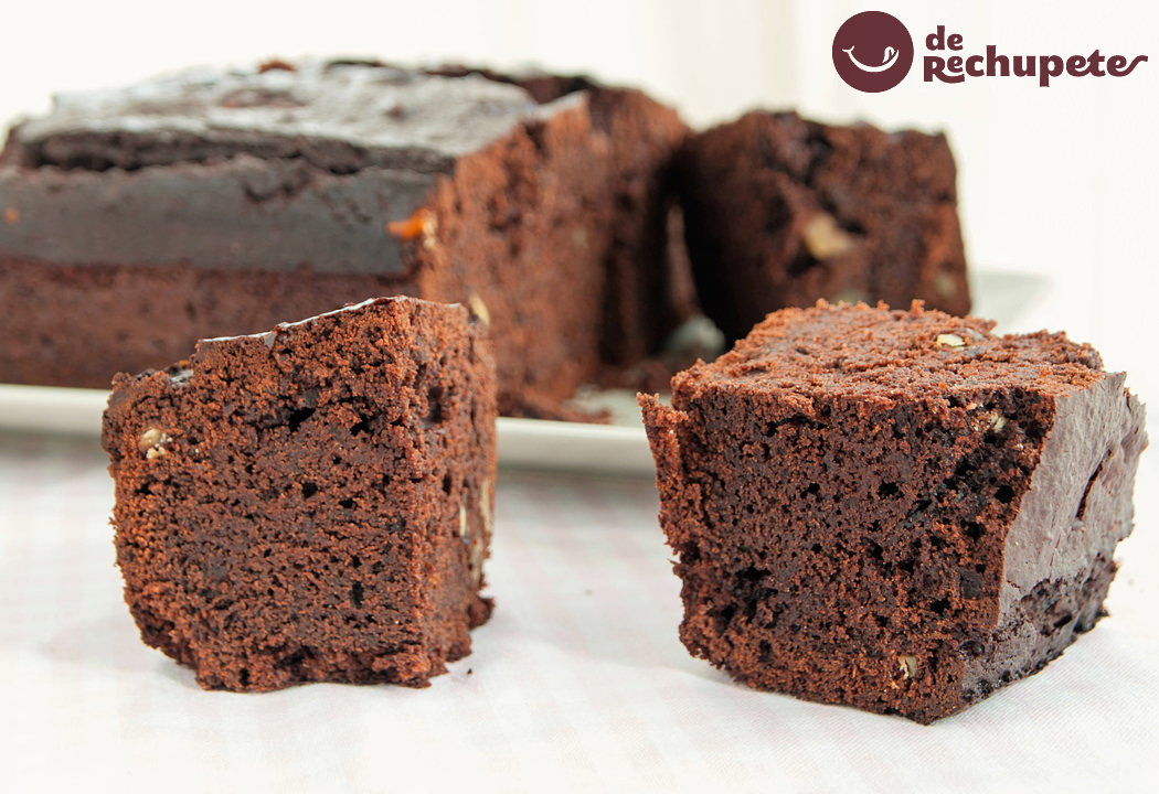 Brownie de chocolate con naranja
