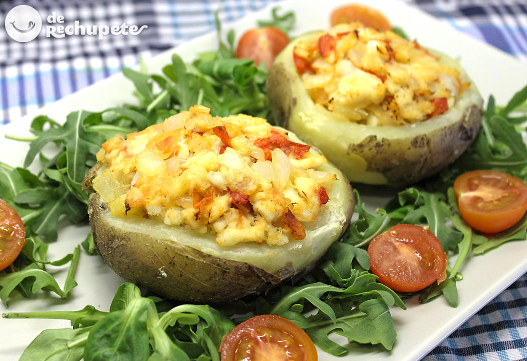 Patatas rellenas de pescado
