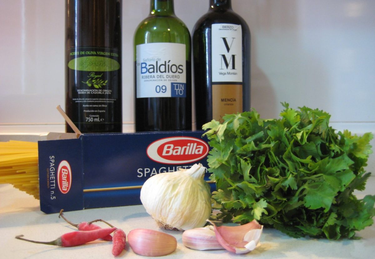 Espaguetis borrachos en vino (Spaghetti dell'Ubriacone)