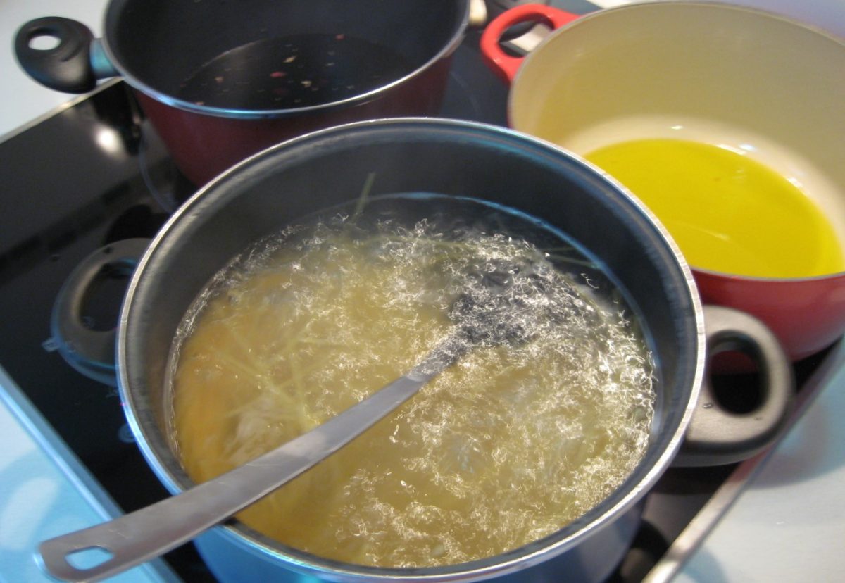 Espaguetis borrachos en vino (Spaghetti dell'Ubriacone)