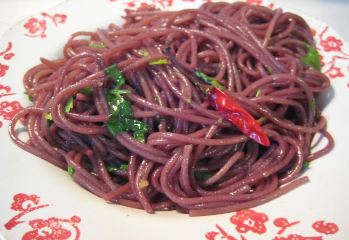 Espaguetis borrachos en vino (Spaghetti dell'Ubriacone)