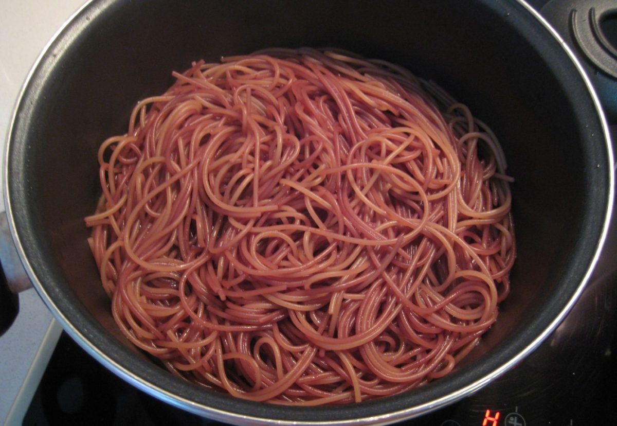 Espaguetis borrachos en vino (Spaghetti dell'Ubriacone)