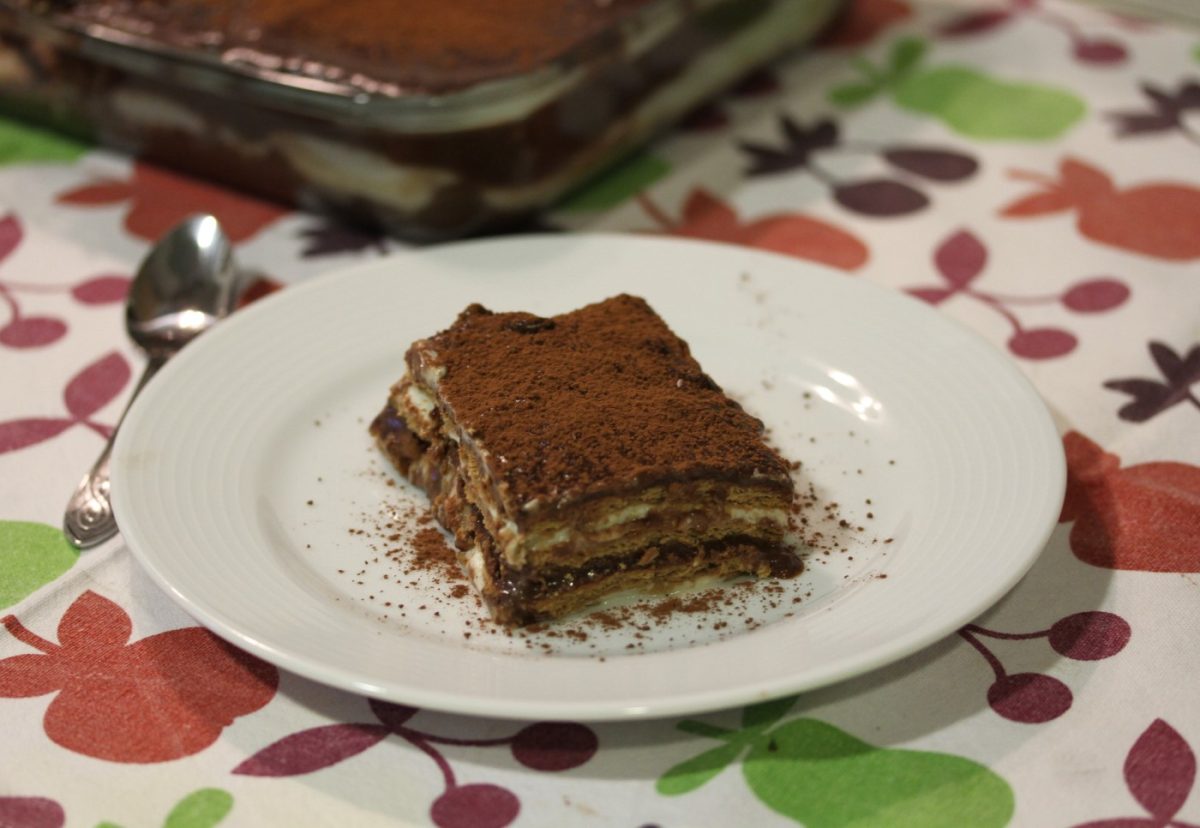 Tarta de galletas con chocolate