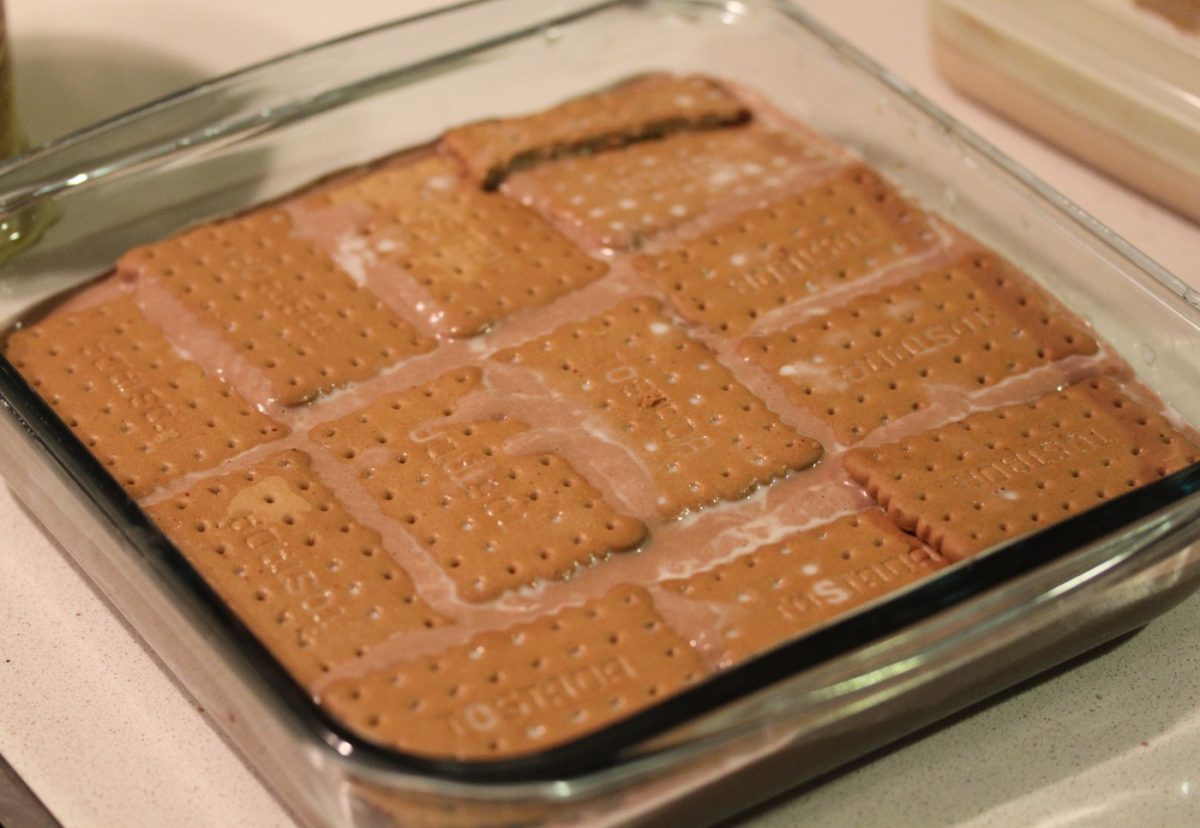 Tarta de galletas con chocolate