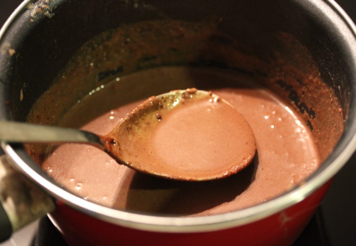 Tarta de galletas con chocolate
