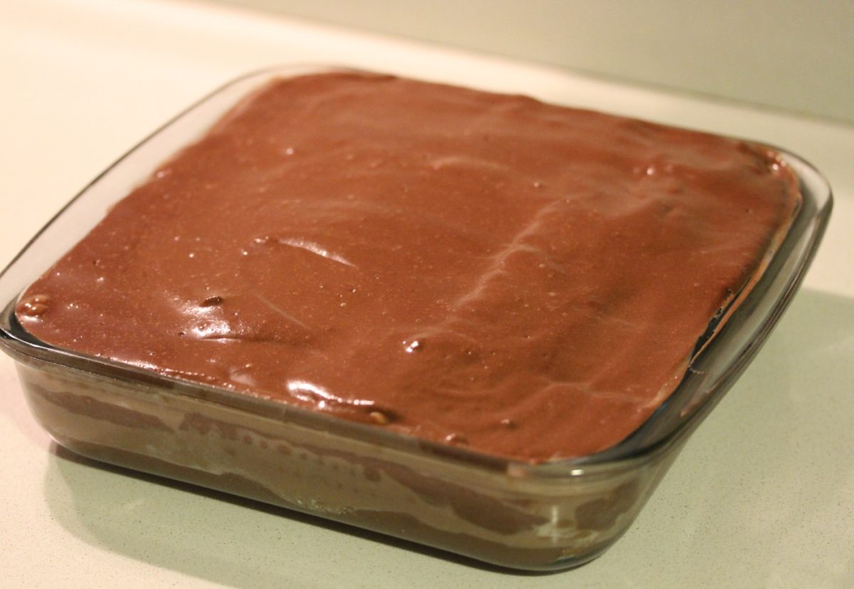 Tarta de galletas con chocolate