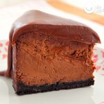 Tarta de queso con chocolate