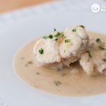 Rape en salsa de almendras