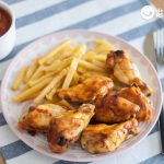 Alitas de pollo con salsa barbacoa. Receta de alitas al horno paso a paso