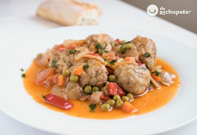 Albóndigas jardinera