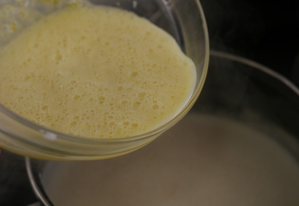 Leche frita con turrón de Jijona