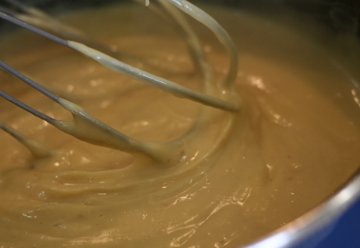 Leche frita con turrón de Jijona
