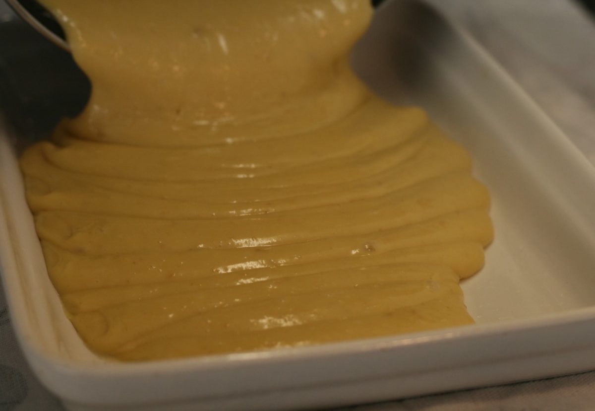 Leche frita con turrón de Jijona