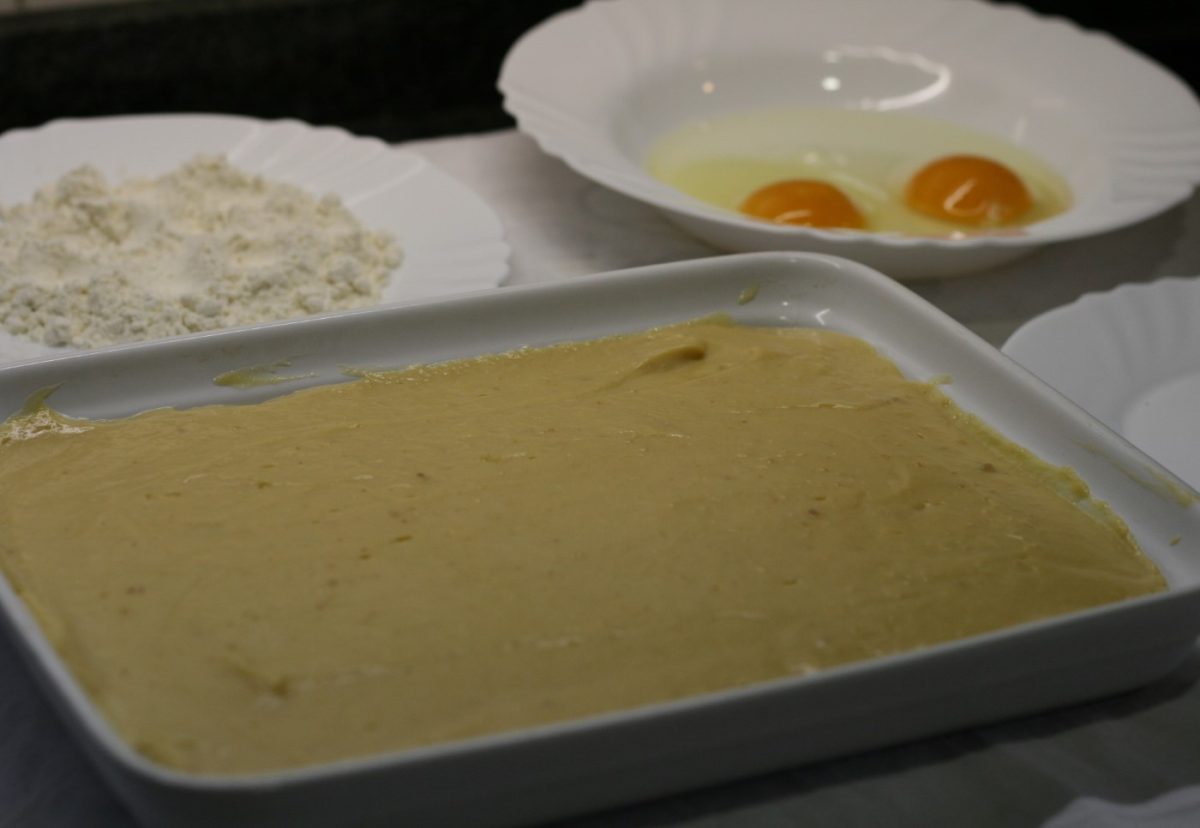 Leche frita con turrón de Jijona