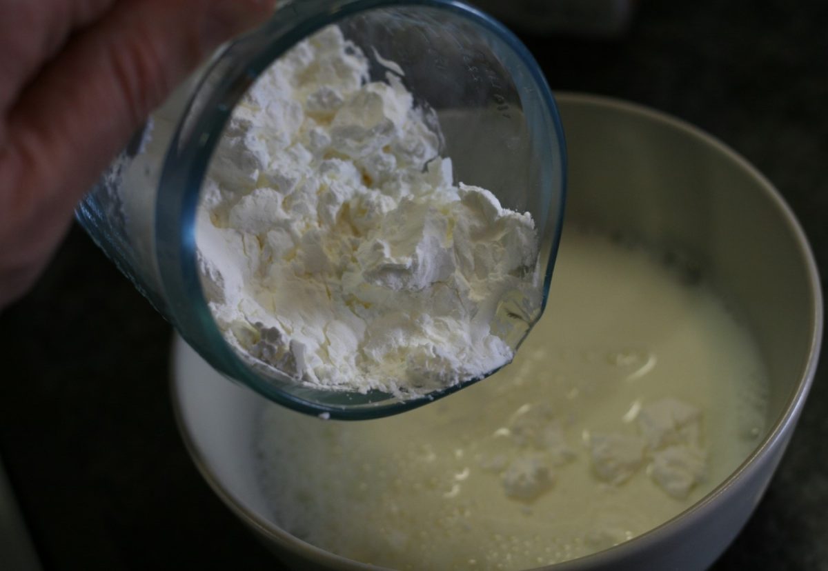 Leche frita con turrón de Jijona