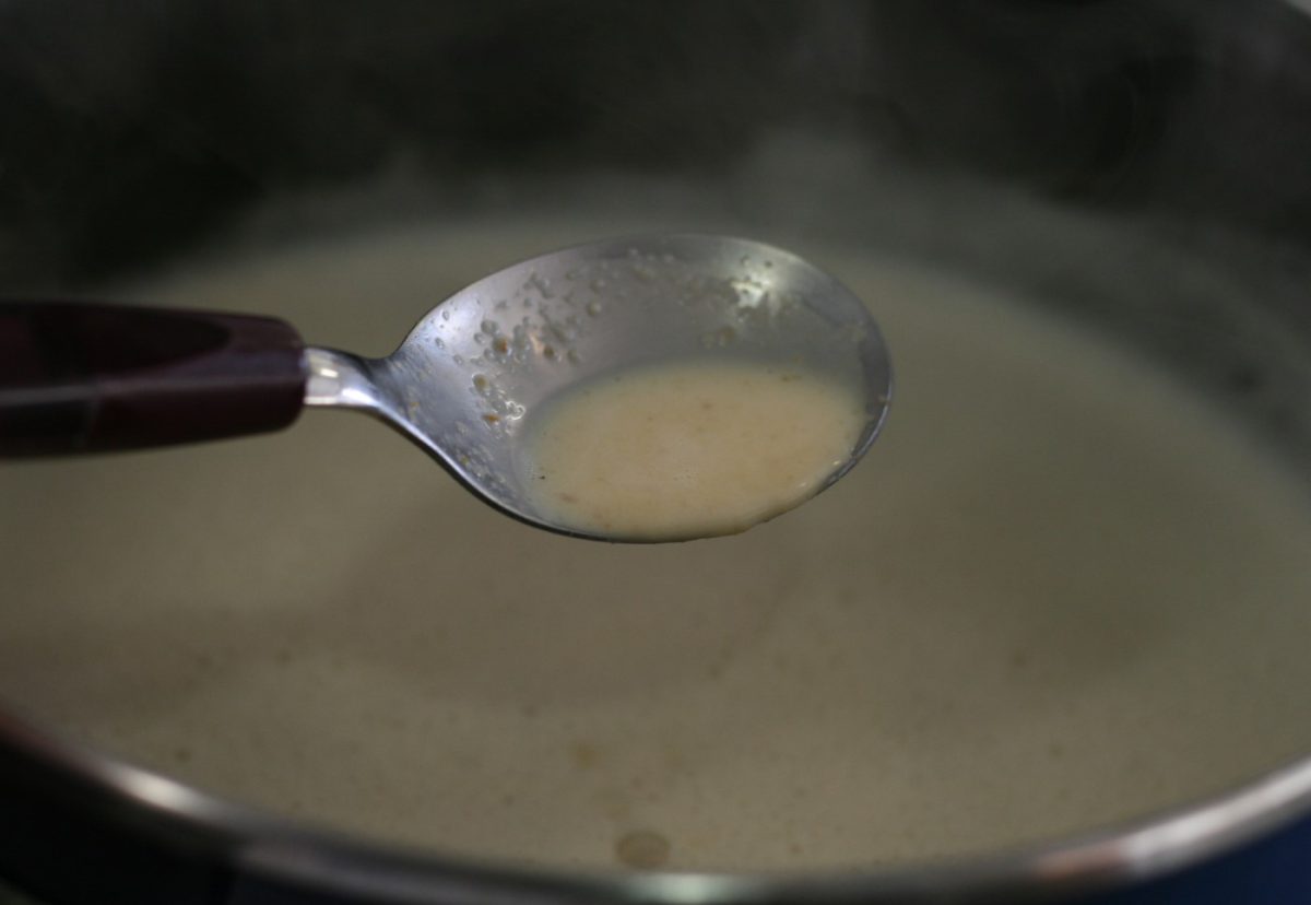 Leche frita con turrón de Jijona
