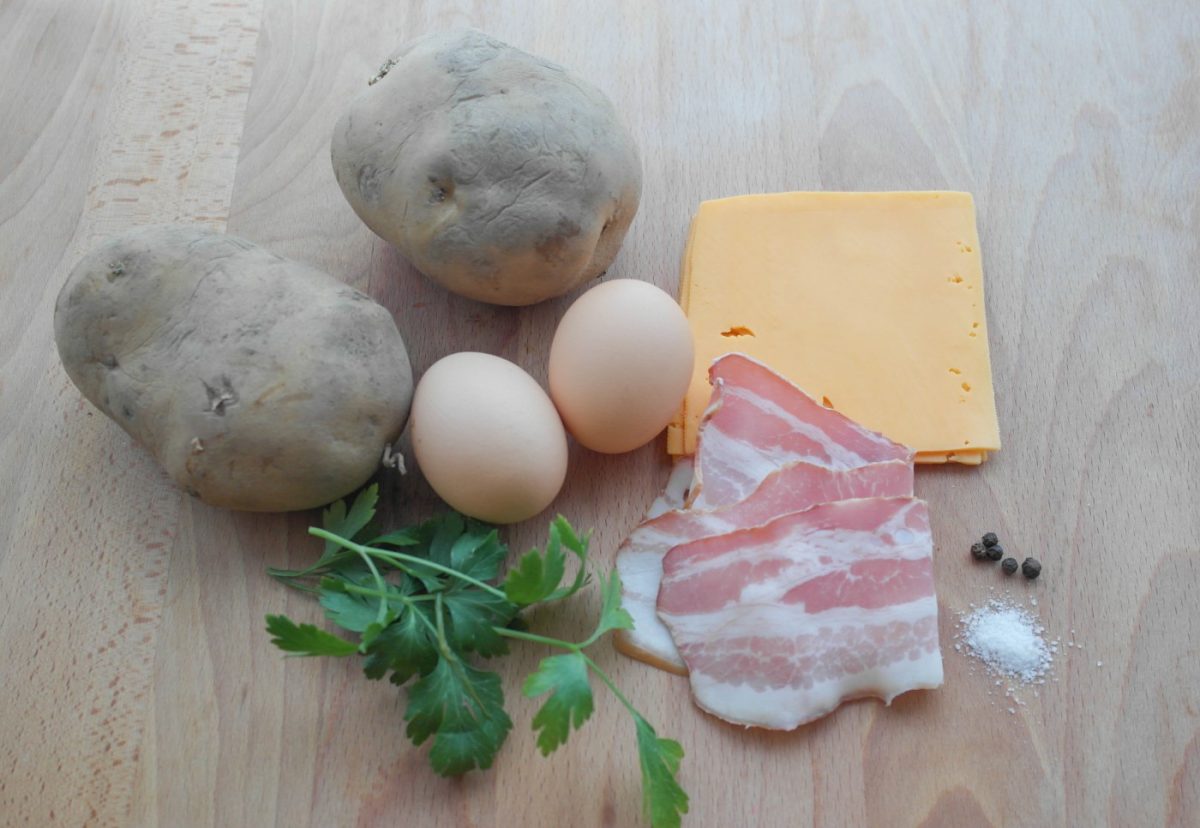 Patatas asadas rellenas