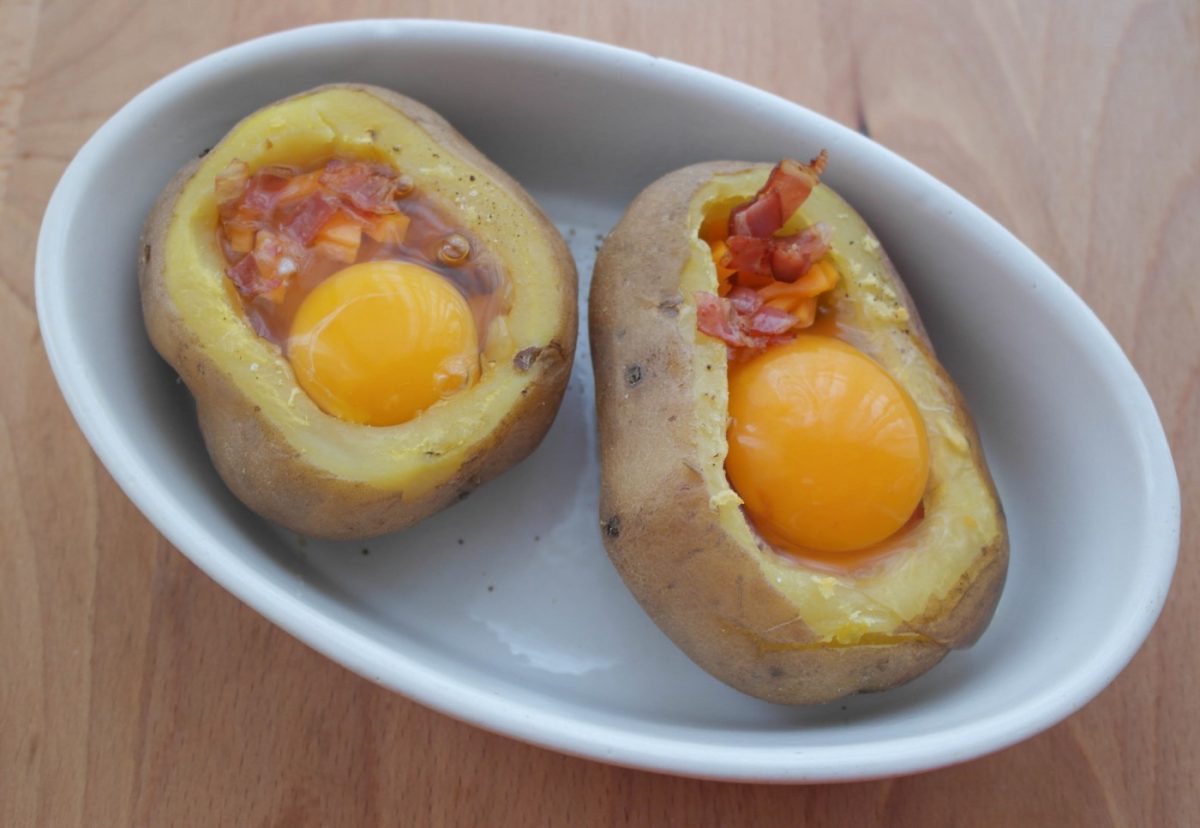 Patatas asadas rellenas