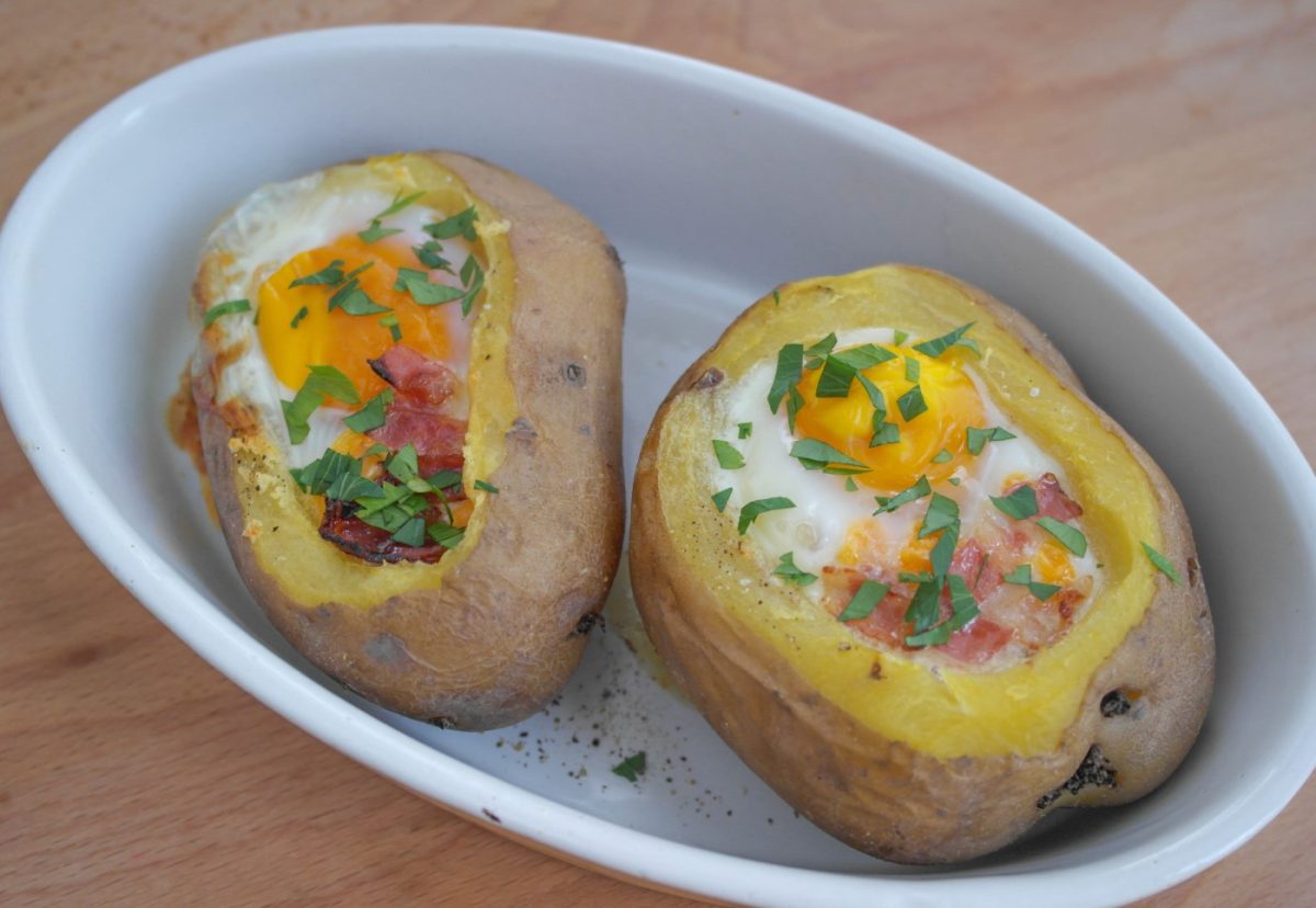 Patatas asadas rellenas