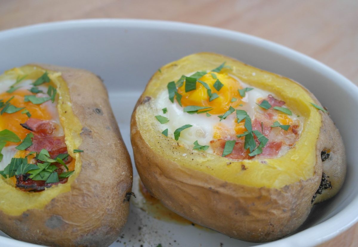 Patatas asadas rellenas