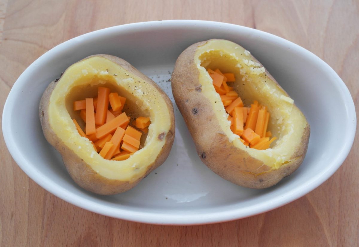 Patatas asadas rellenas