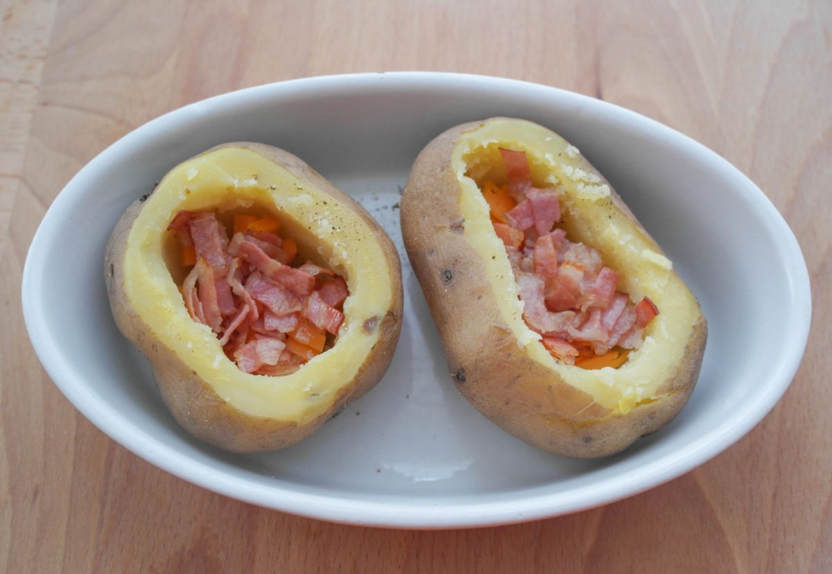 Patatas asadas rellenas