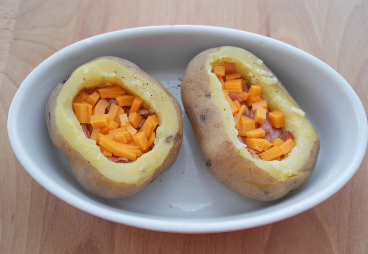 Patatas asadas rellenas