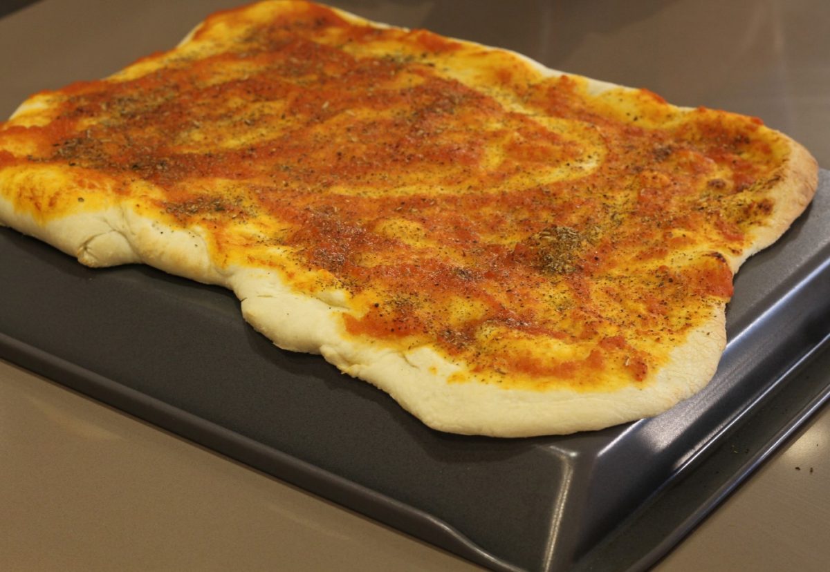 Pizza casera cuatro quesos