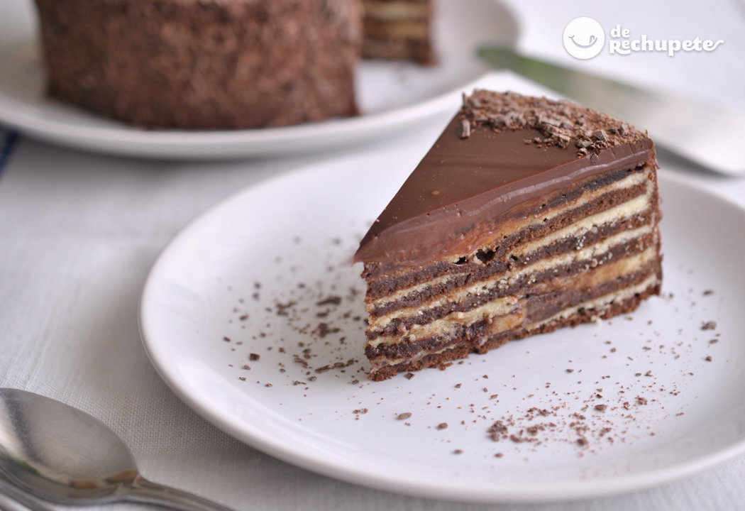 Bizcocho rayado. Baumkuchen