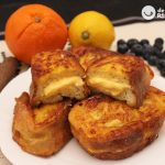 Torrijas rellenas de crema pastelera