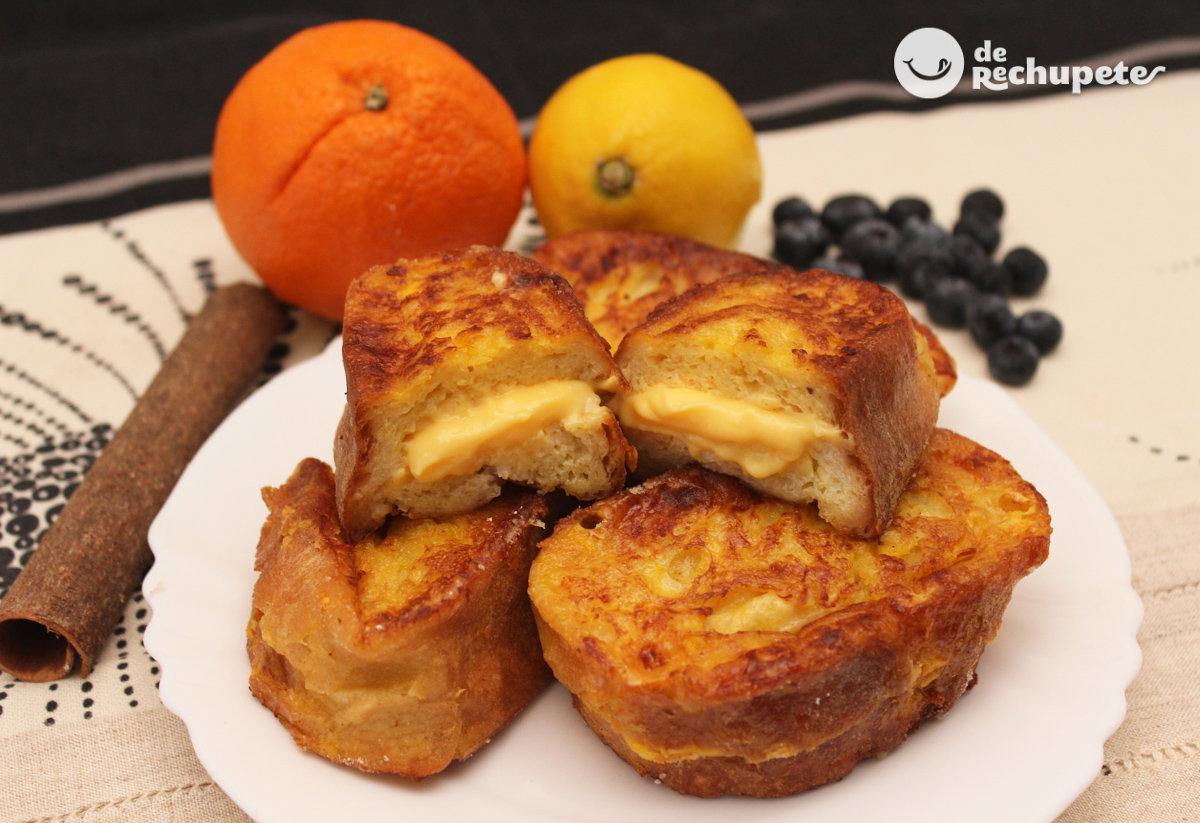 Torrijas rellenas de crema