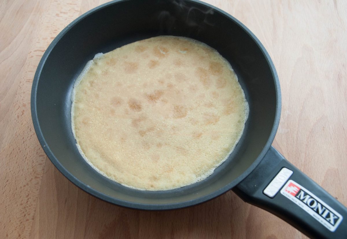 Ficelle Picarde o Crepes de jamón. Receta francesa
