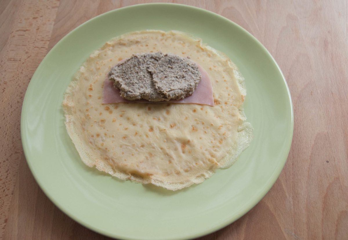 Ficelle Picarde o Crepes de jamón. Receta francesa