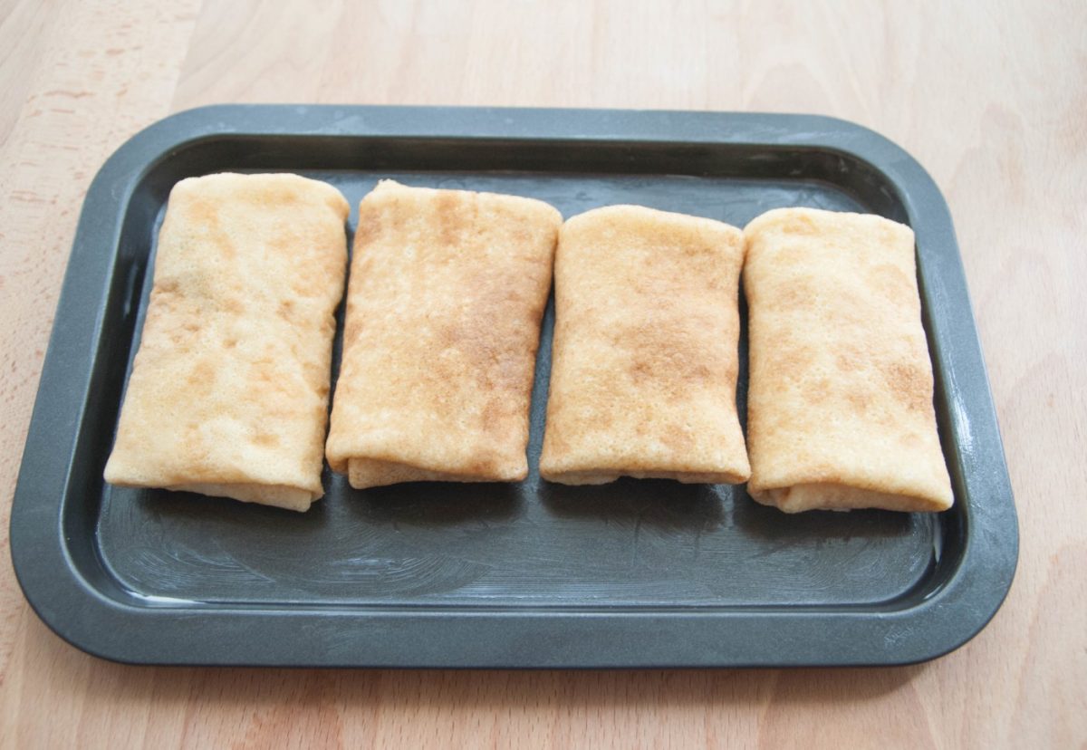 Ficelle Picarde o Crepes de jamón. Receta francesa