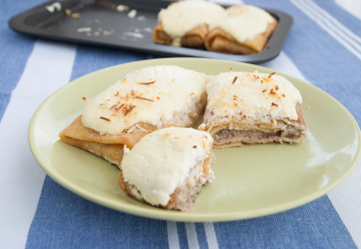 Ficelle Picarde o Crepes de jamón. Receta francesa
