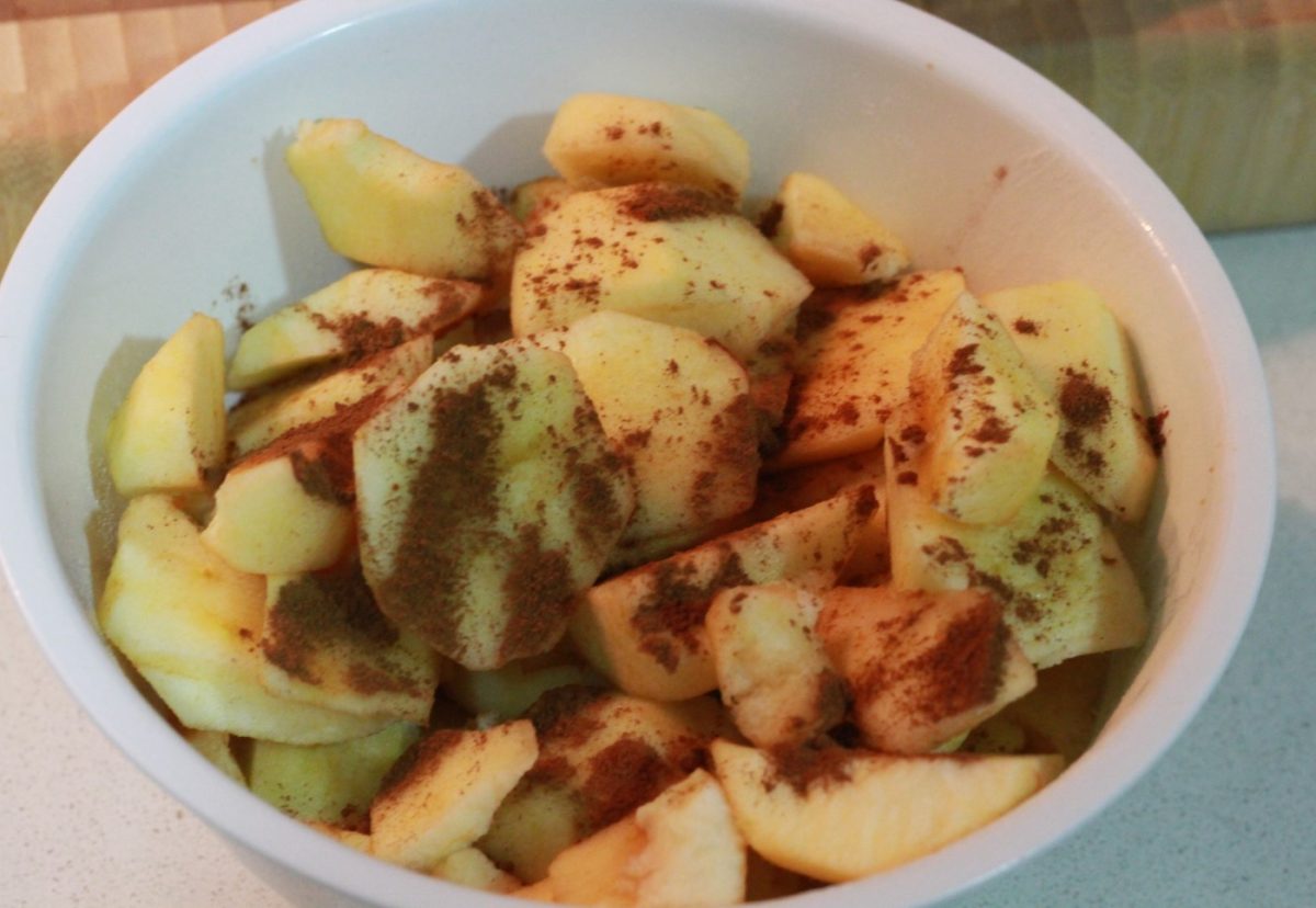 Bizcocho de manzana con nueces