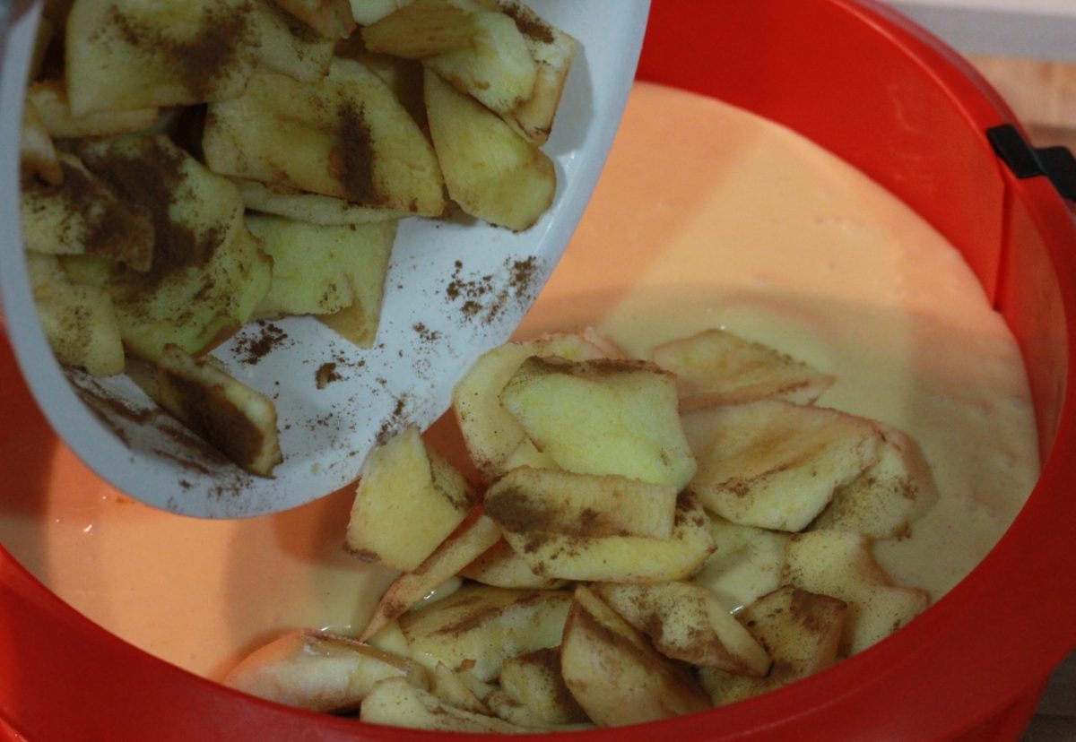 Bizcocho de manzana con nueces