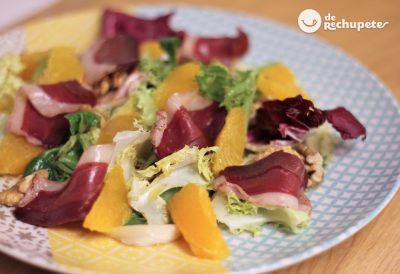 Ensalada con jamón de pato