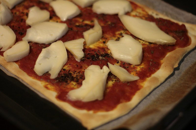 Pizza de lacón con grelos