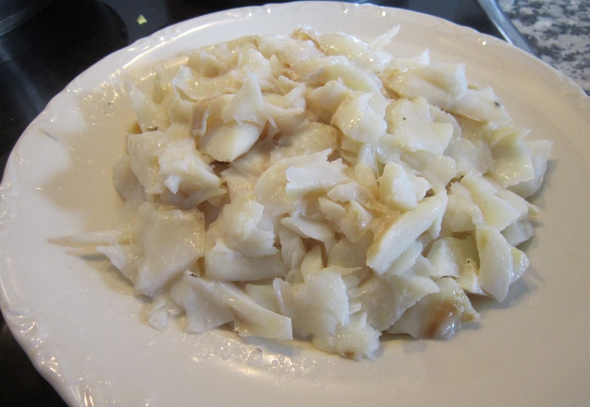 Bacalao gratinado con mayonesa (Bacalhau à Zé do Pipo)